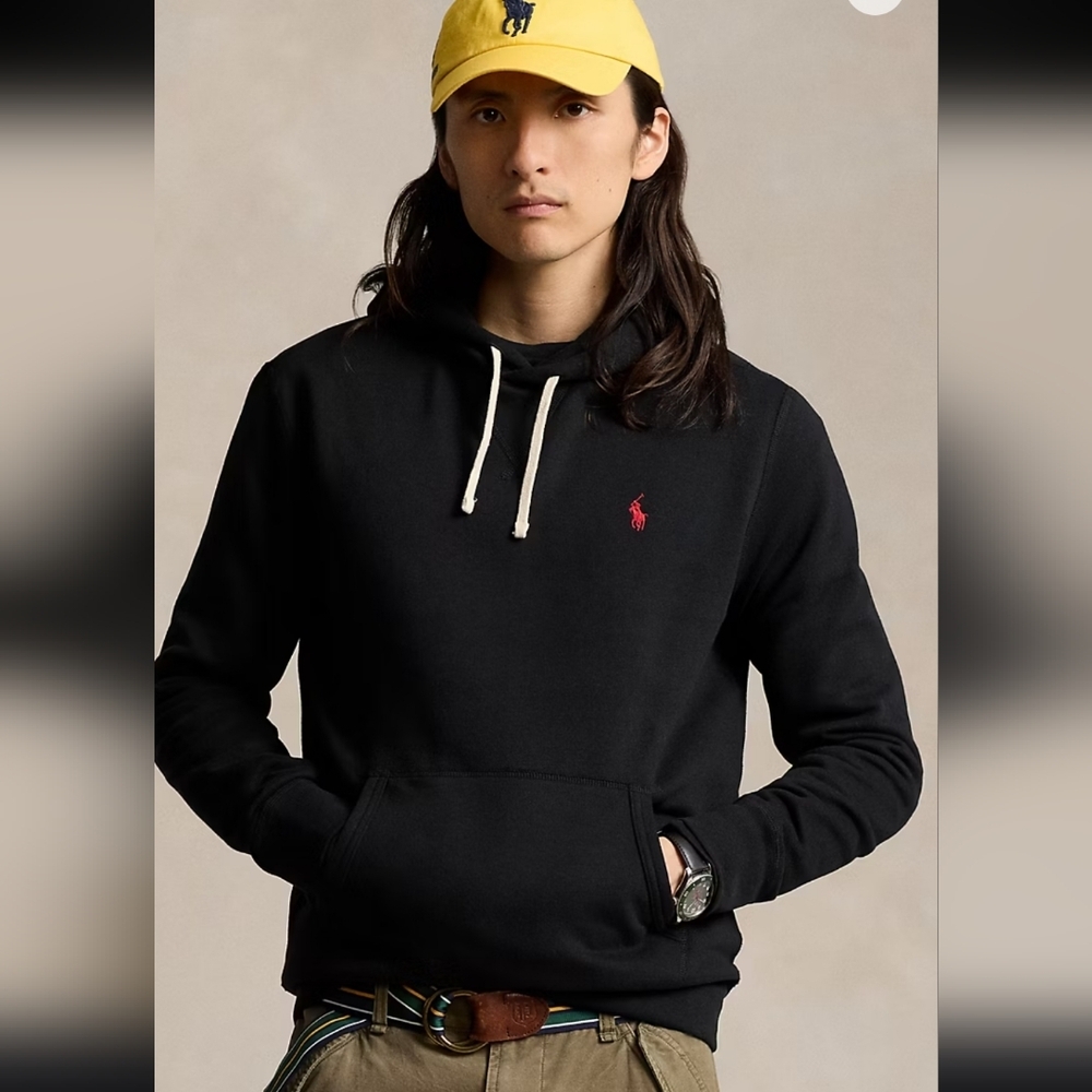 Ralph Lauren Men's Navy Fleece Hoodie Medium